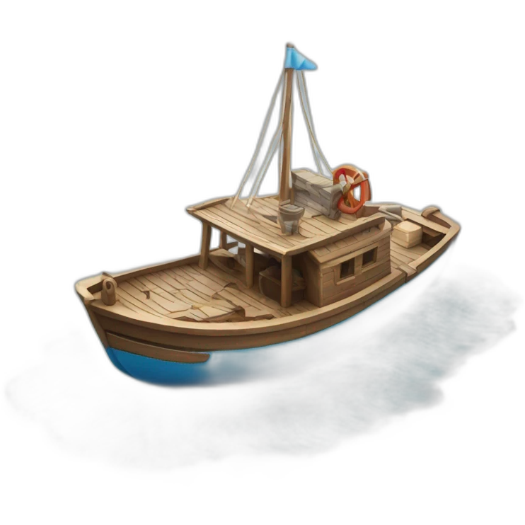 Un bateau sur la mer  emoji