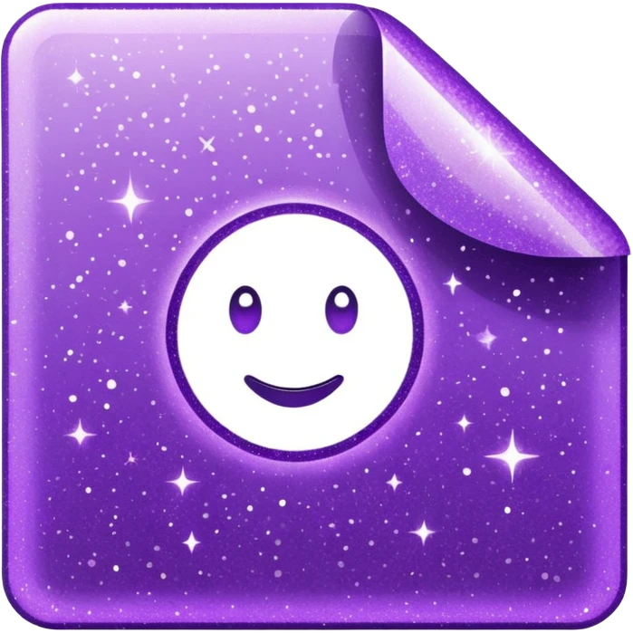 glitter documento nacional purple mark emoji