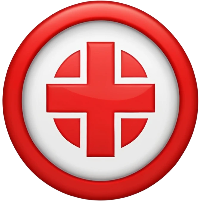 red cross sticker that means no emoji