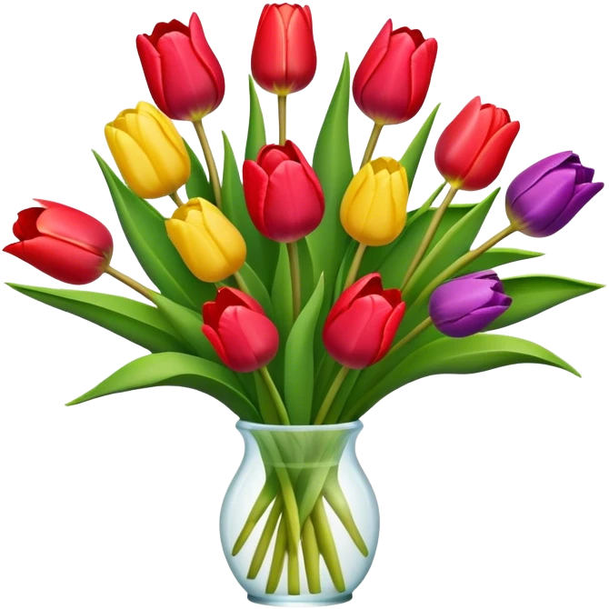 tulips emoji