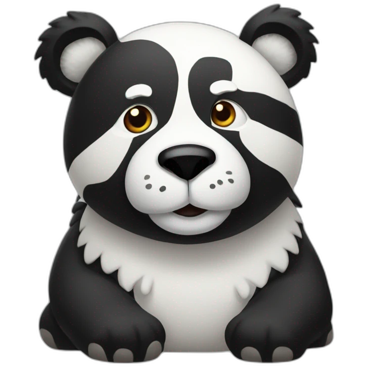 🐼 mixed with 🦥 emoji