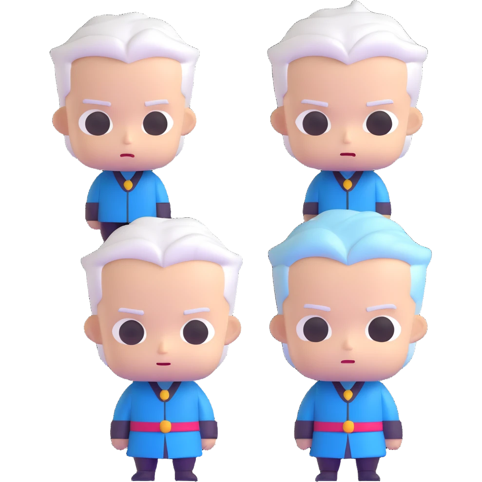 Cute chibi Dante and Vergil from Devil May Cry, big heads, small bodies, childlike proportions emoji