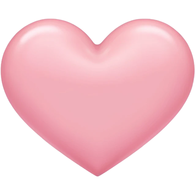 A pink pastel colour heart  emoji