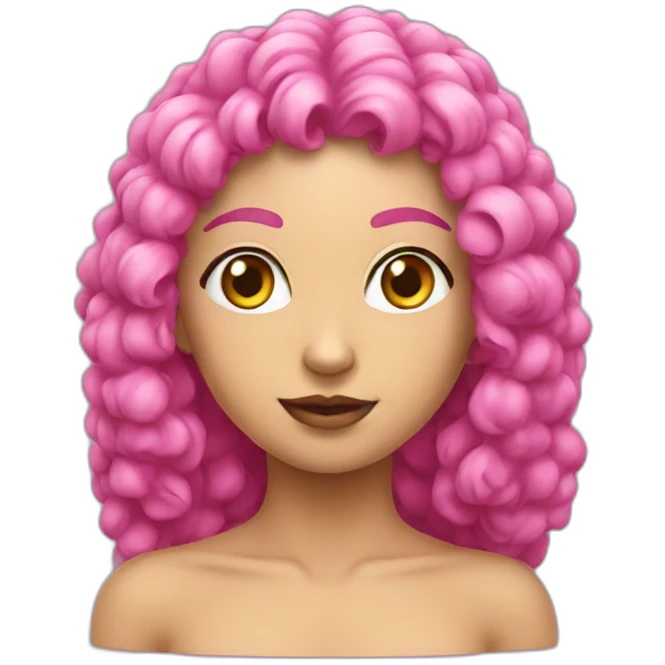 Pink numidia emoji