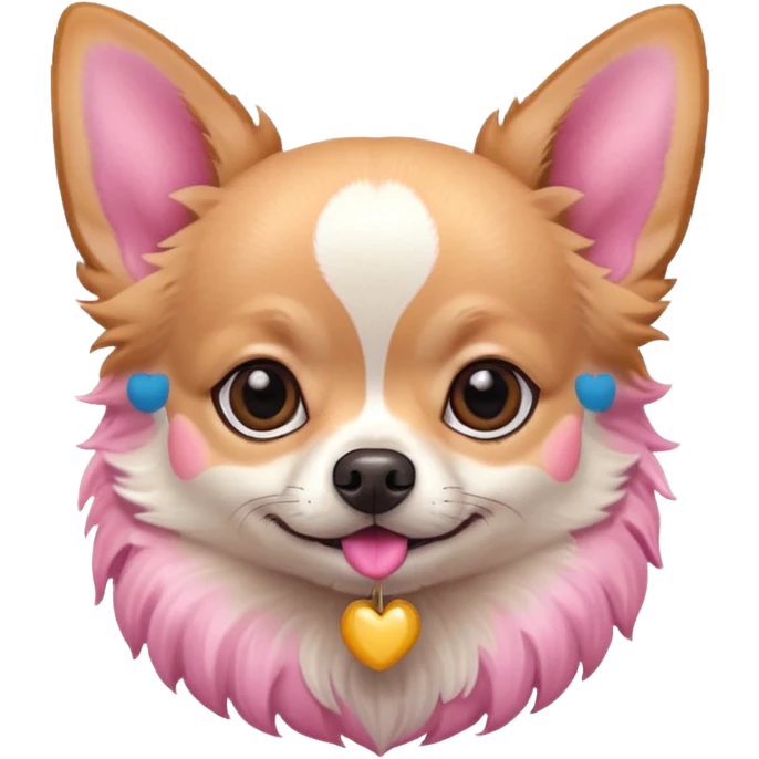 Chihuahua in pink  emoji