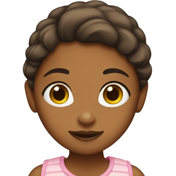 Girl with brown girl  emoji
