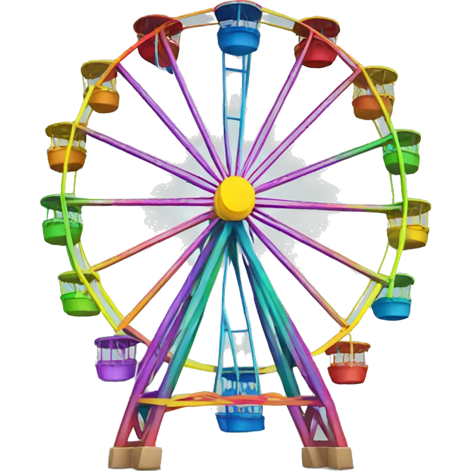 rainbow ferris wheel emoji