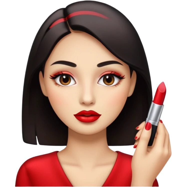 Face putting on makeup  emoji