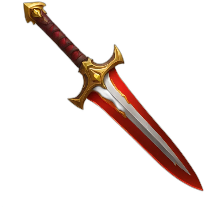 wow dps sword icon with red background emoji