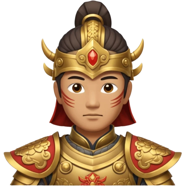 ancient Chinese warrior in armor emoji