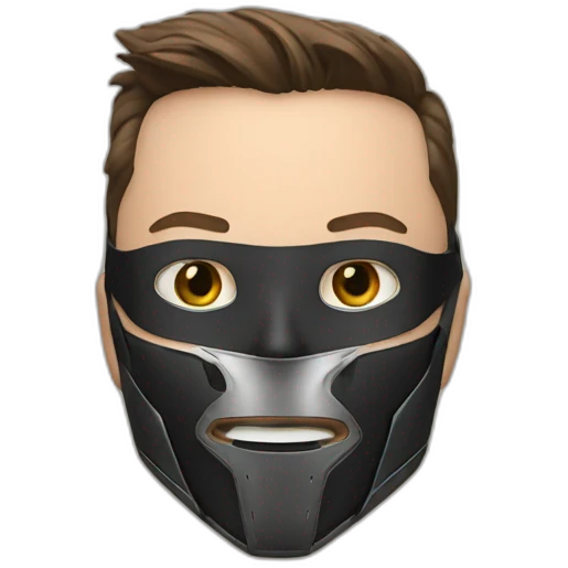 Elon Musk with WWE mask emoji