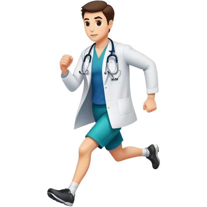 Doctor running  emoji