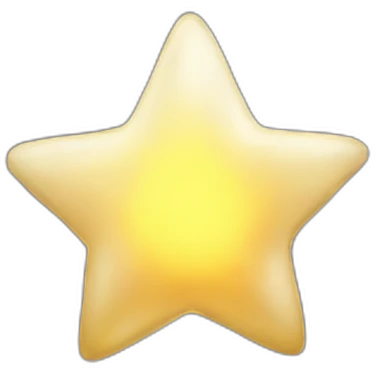 Star light realistic emoji