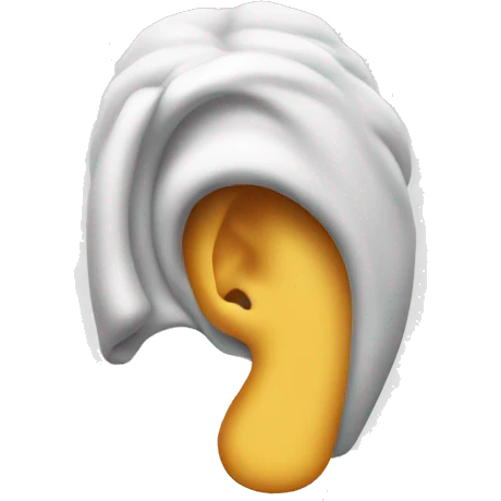 Ear with pain emoji