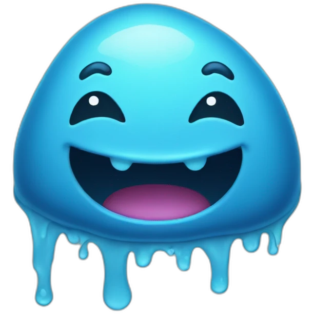 A blue slime emoji