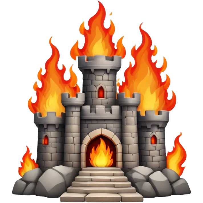 Burning Castle  emoji