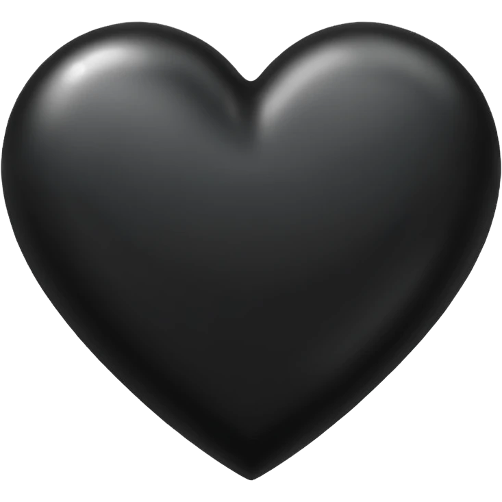 Black heart emoji