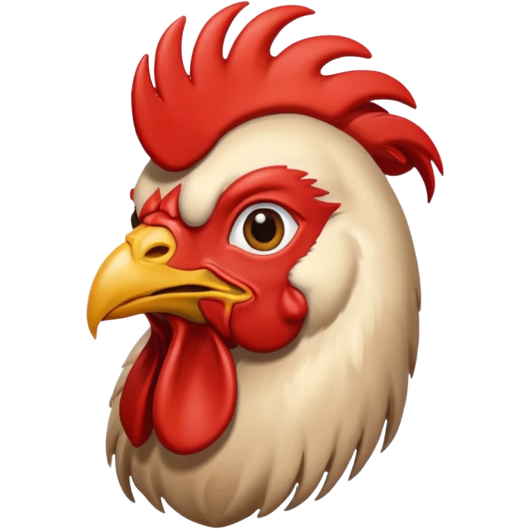 Un gallo con la cabeza de Jesús  emoji