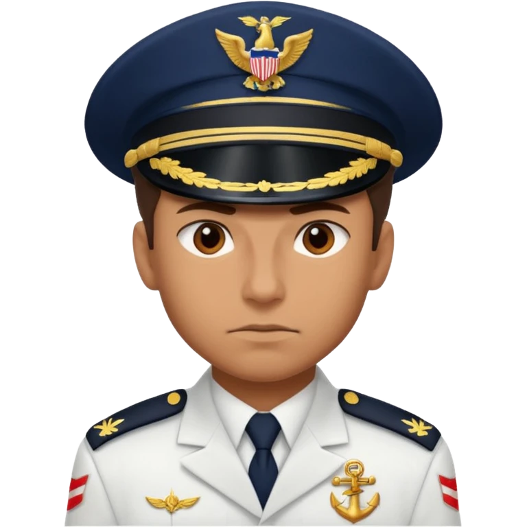 serious fighter of the navy emoji