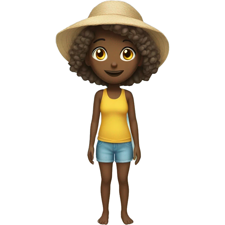 girl on the beach  emoji