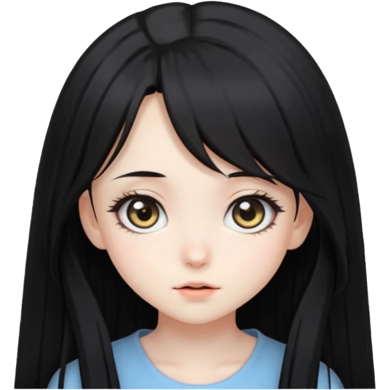 Cute anime girl emoji