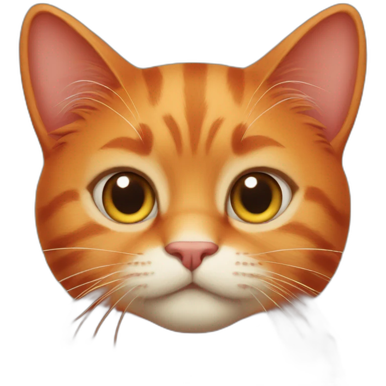 Red cat emoji