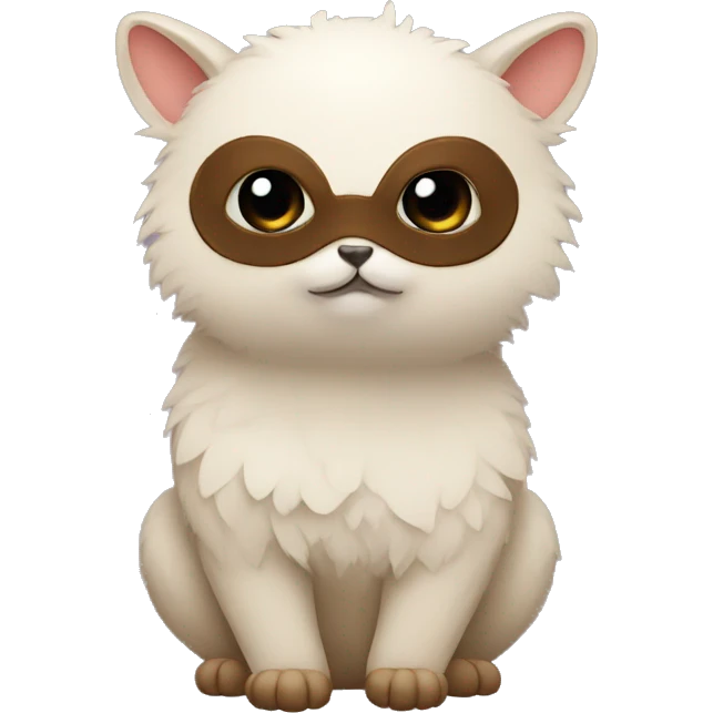 cute masked animal critter emoji
