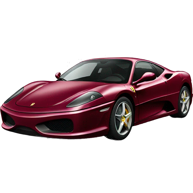 Burgundy Ferrari car emoji