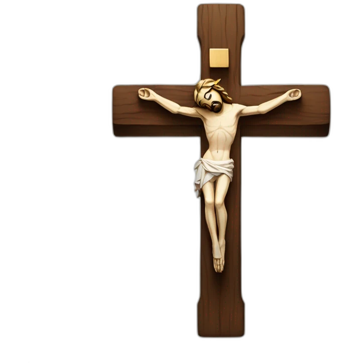 crucifix wooden made without jesus emoji