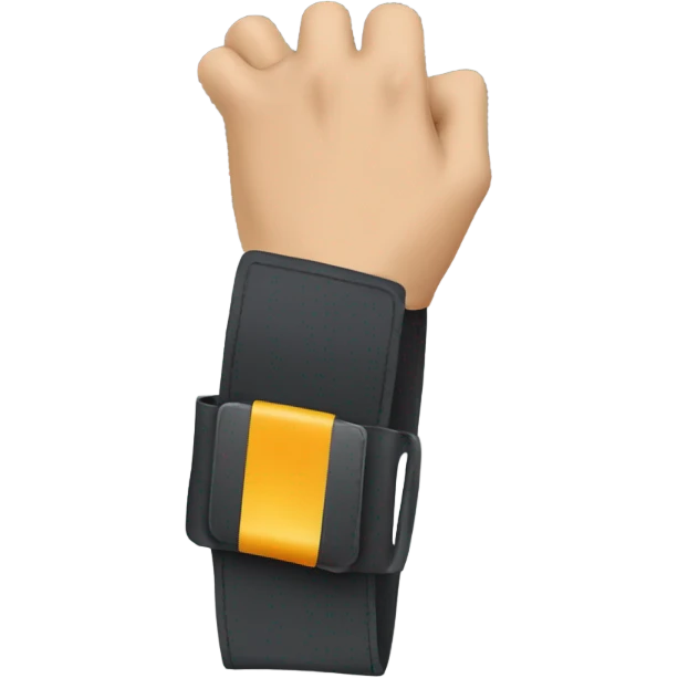 A hand gripping a belt in motion  emoji