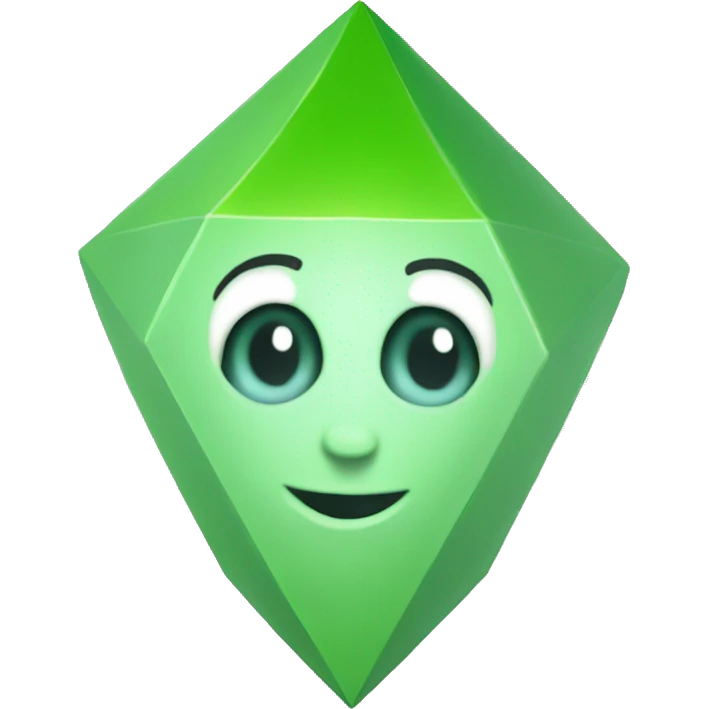 a plumbob from The Sims 3 emoji