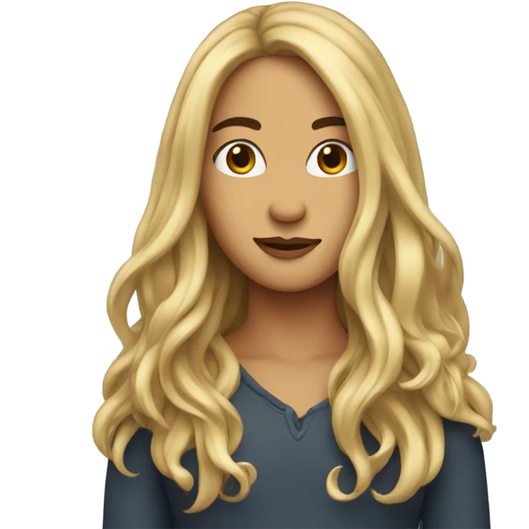 Long hair emoji