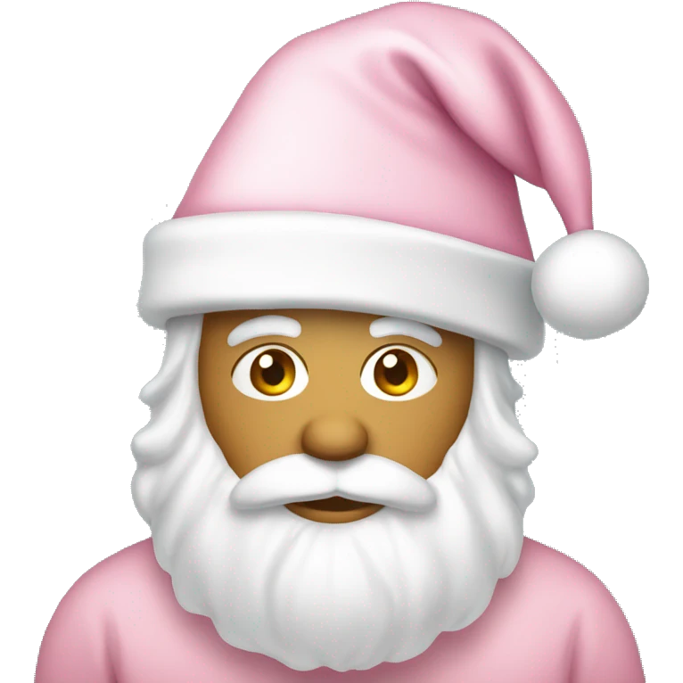 A light pink Santa hat emoji
