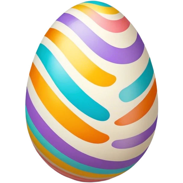 easter egg with colors emoji