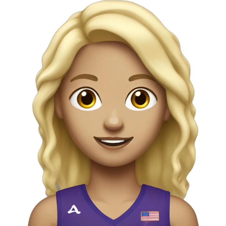 summer olympics blonde girl basketball emoji