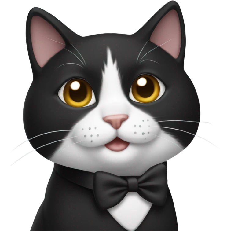Tuxedo cat emoji
