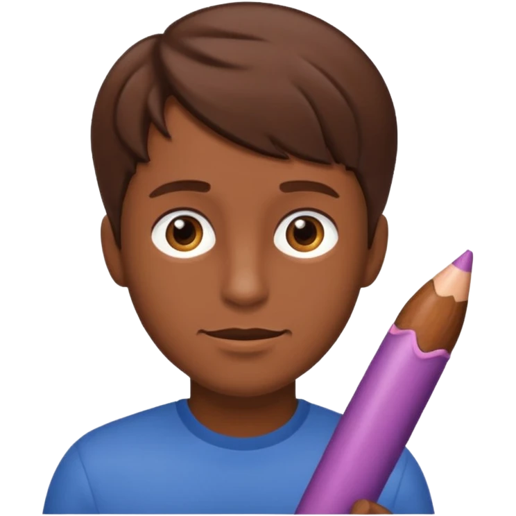 A guy with brown hair and a dick emoji