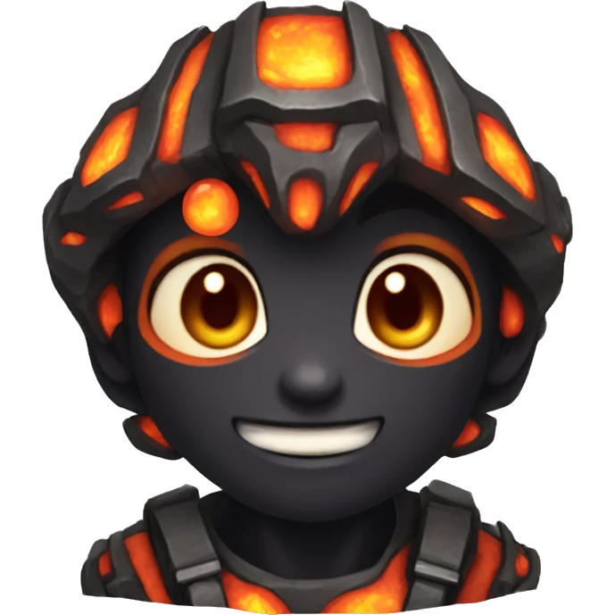 Asura of the lava and magma emoji