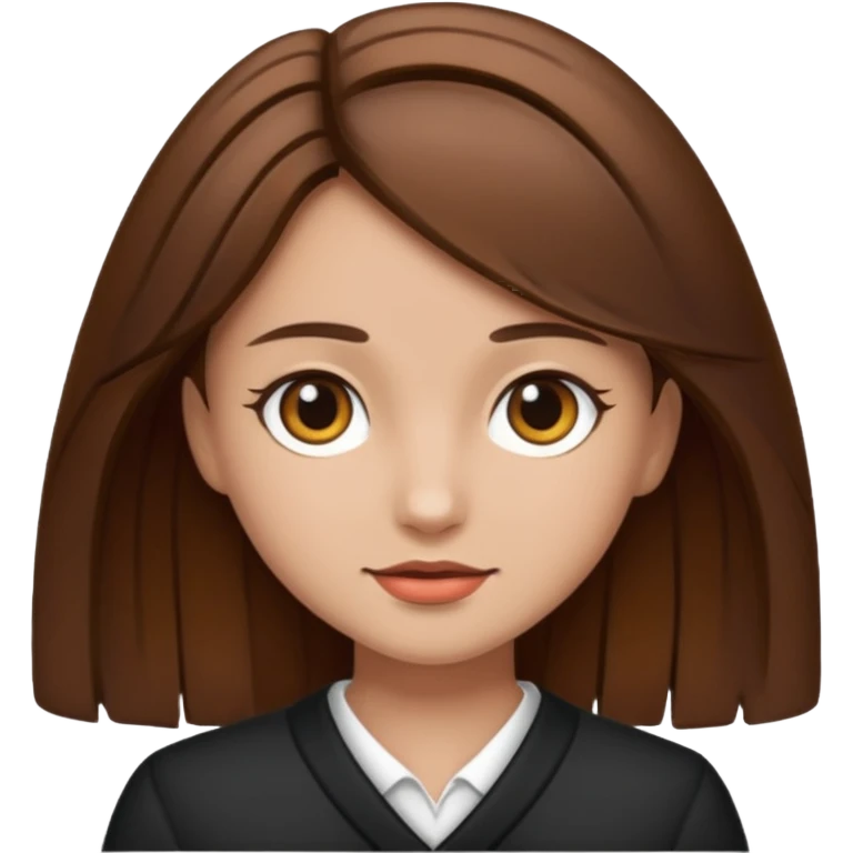 fancy brown haired girl emoji