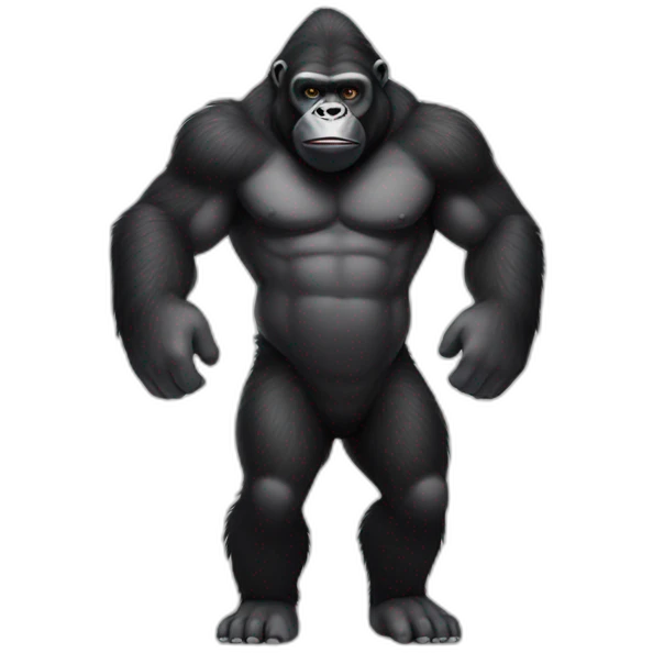 sexy full body gorila emoji