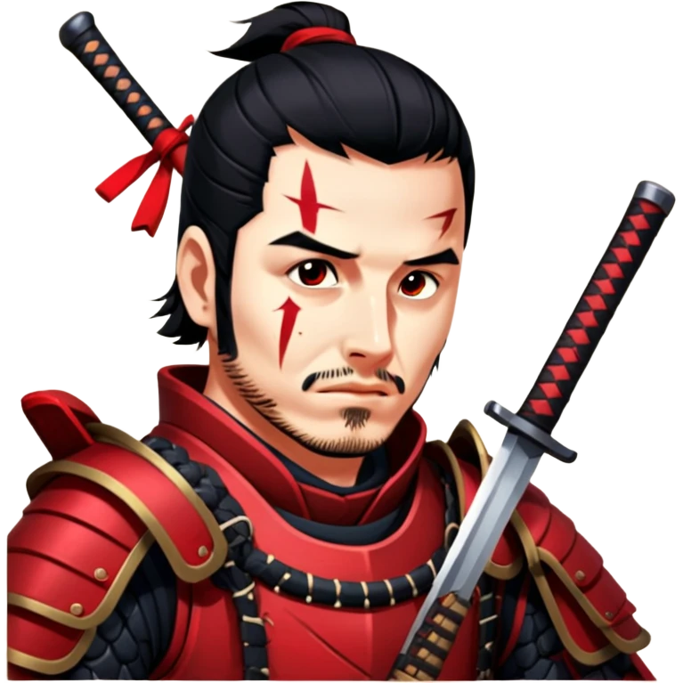 Battle-Ready Samurai emoji
