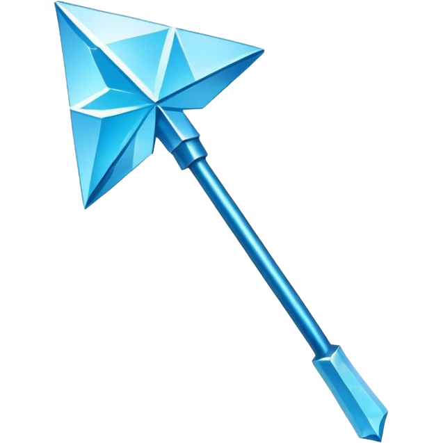 diamond hoe from Minecraft emoji