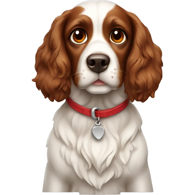 Spaniel dog red  emoji