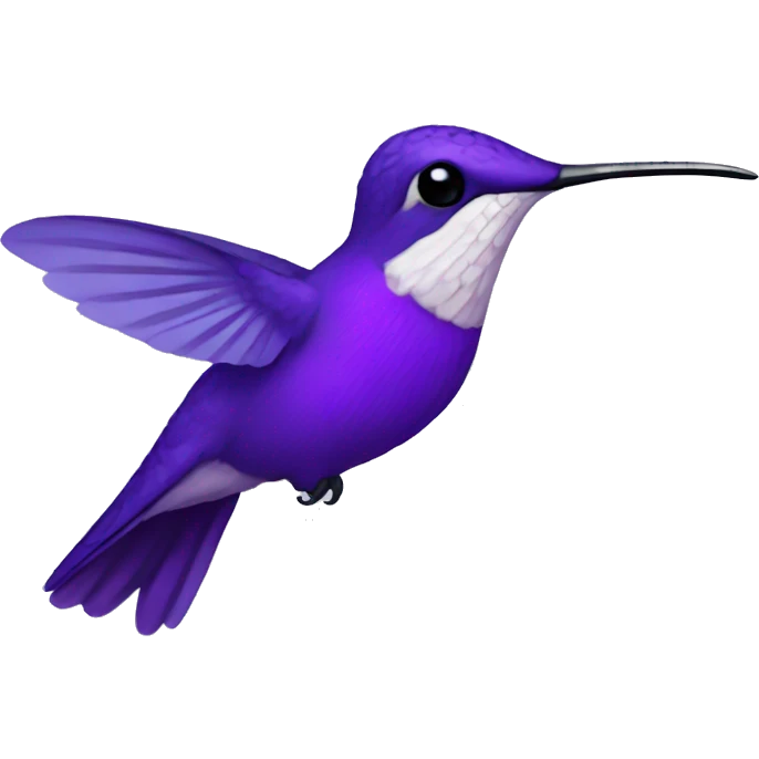 Violet hummingbird emoji