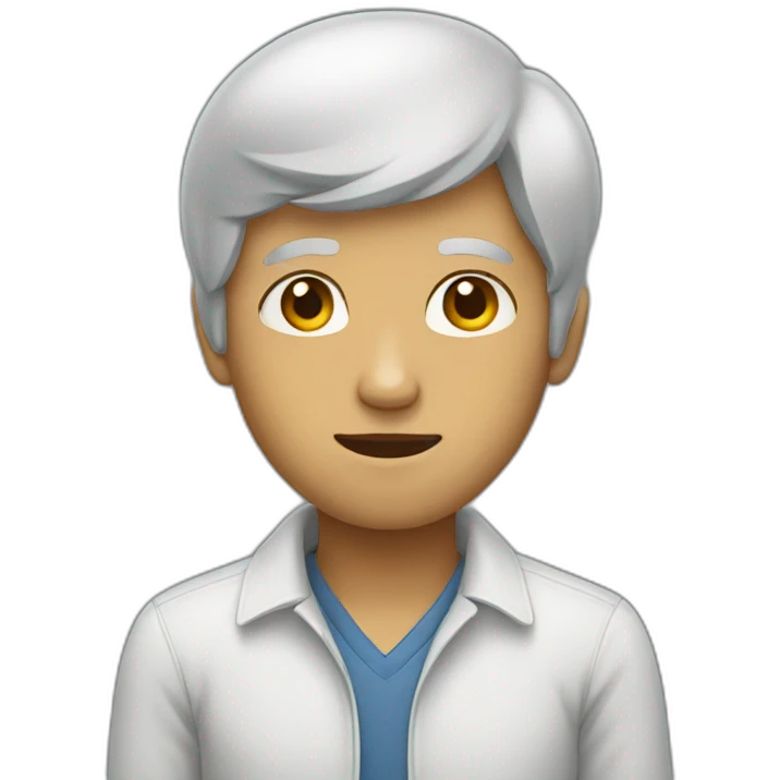 Someone that looks like tended emoji