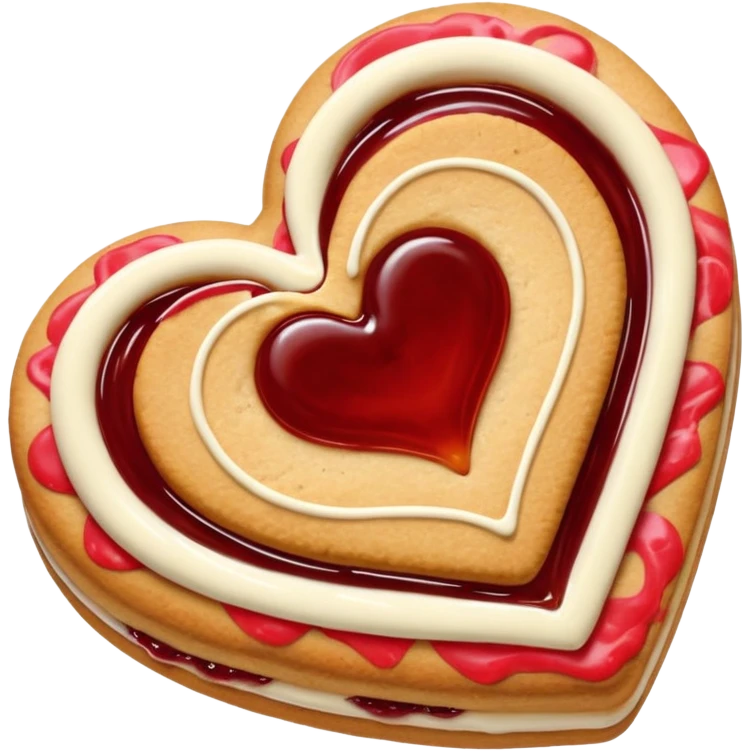 heart jam cookie emoji