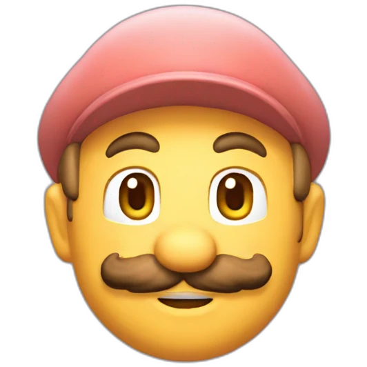 Mario voyant Peach emoji
