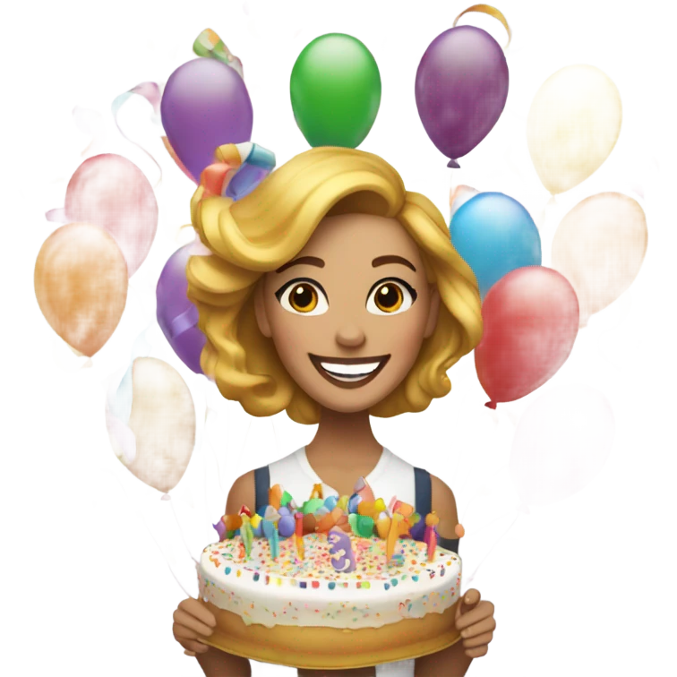 White girl 30th birthday emoji