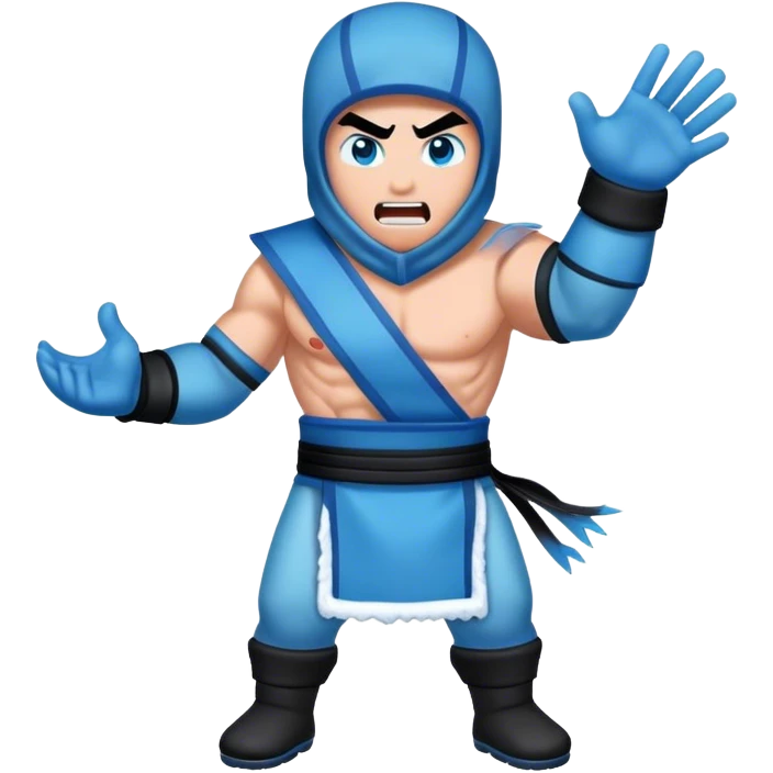 sub zero flicking people off  emoji