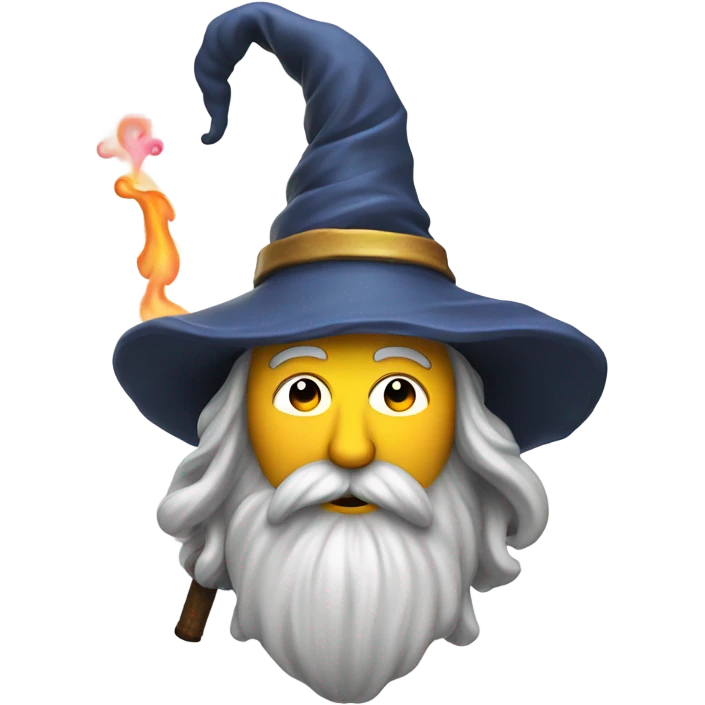 Wizard smoking a bong emoji